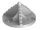 Deckel mit Wurzelmesser