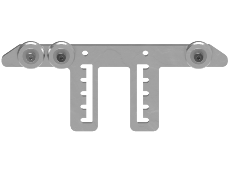 Skid back chain scraper